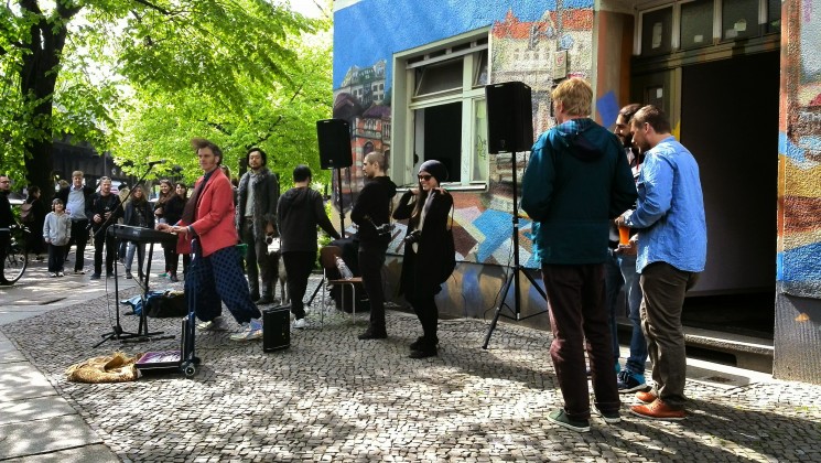 Artiste de rue à Berlin