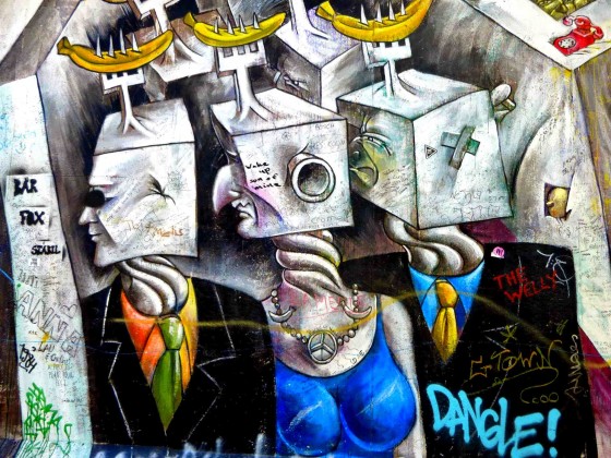 Street art sur le mur de Berlin